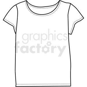 black white teeshirt icon vector clipart