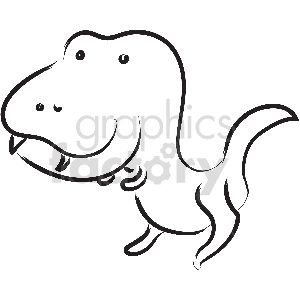 Cartoon T-Rex Dinosaur