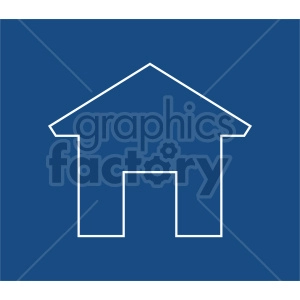 house outline vector icon