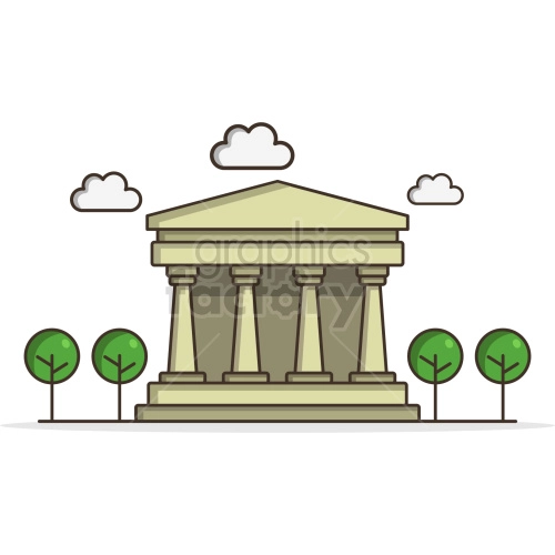 government building vector graphic