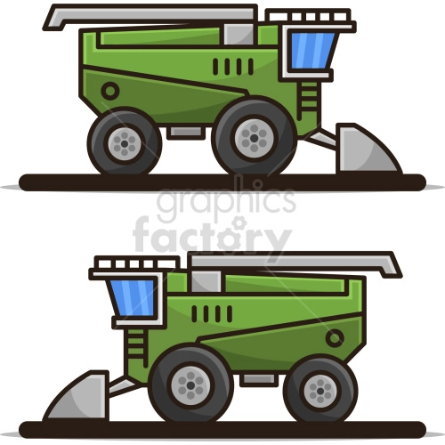 harvesting vector graphic