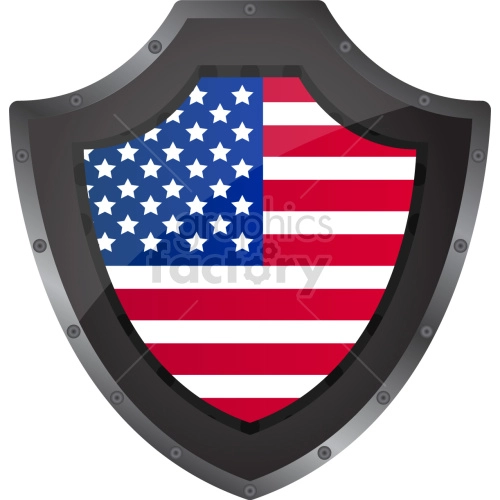 america shield vector graphic