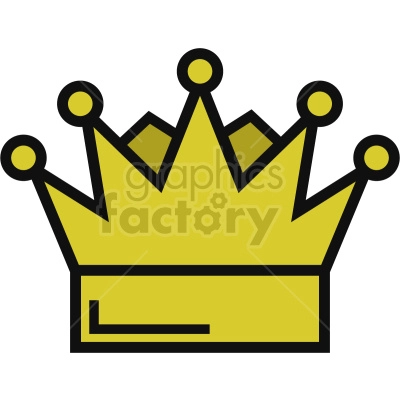 gold kings crown icon