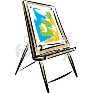 A Peice of Art on an Easel