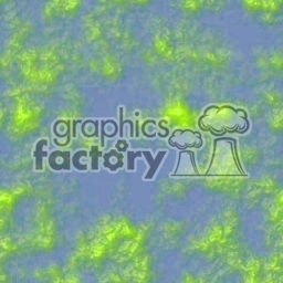 Abstract clipart image with a combination of green and blue colors, resembling a cloudy or textured pattern.