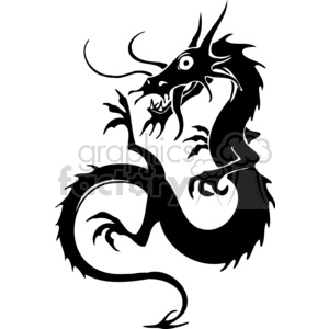 Chinese Dragon for Tattoo Design - Vinyl Ready