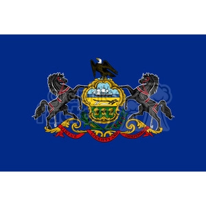vector state Flag of Pennsylvania
