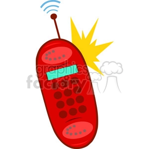 Royalty-Free-RF-Copyright-Safe-Ringing-Red-Cell-Phone