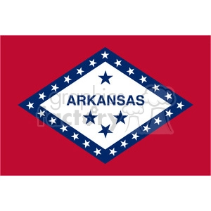 vector state Flag of Arkansas