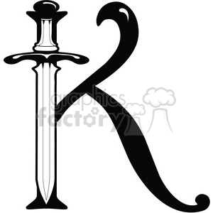 Letter K Sword