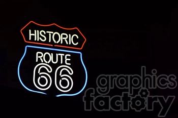 route 66 neon sign left