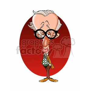 Woody Allen cartoon caricature