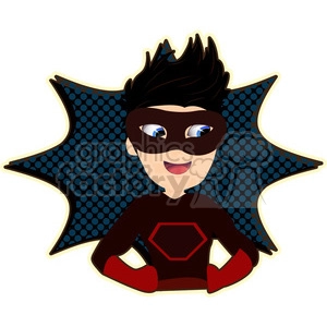 Superhero Boy cartoon character vector image