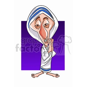 Mother Teresa cartoon character