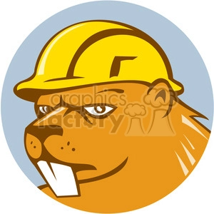 beaver CONSTRUCTION WORKER head CIRC