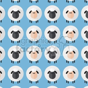 Cartoon Sheep Pattern – Cute Lamb Wallpaper Design