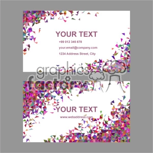 Colorful Geometric Business Card Design