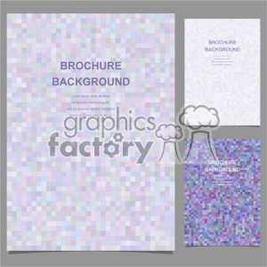 vector letter brochure template set 001