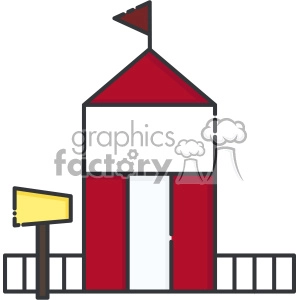 Ticket stand vector clip art images