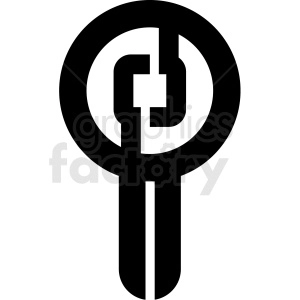 crypto private key tech icon
