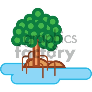 tree island nature icon