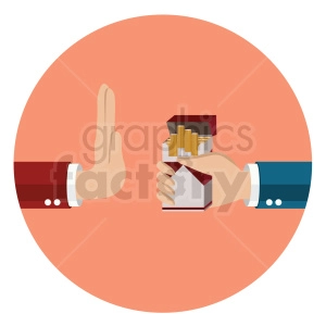 no smoking icon clipart with circle background