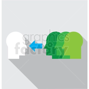 social media with square background icon clip art