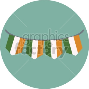 st patricks day irish pride banner on circle background