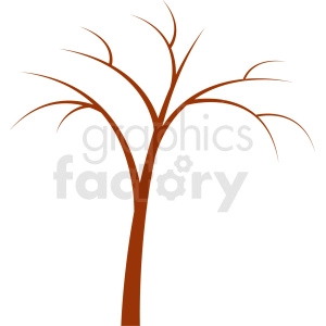 brown tree design with no leaves