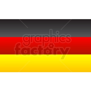 The clipart image shows the national flag of Germany. It consists of three horizontal bands of color with black on the top, red in the middle, and gold (yellow) on the bottom.