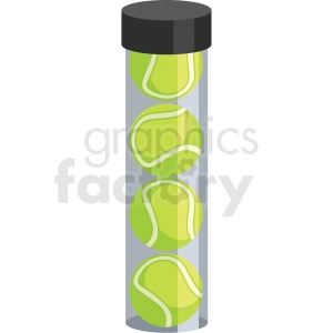 tennis ball tube vector clipart