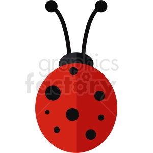 red vector lady bug clipart