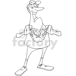 black and white man removing mask vector clipart