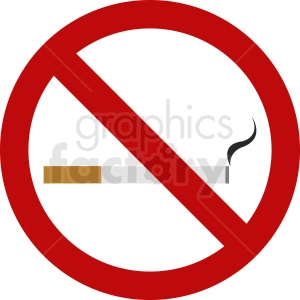 no smoking cigarettes vector icon