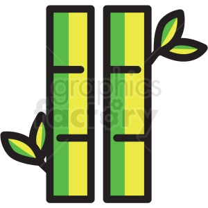 bamboo vector icon clipart