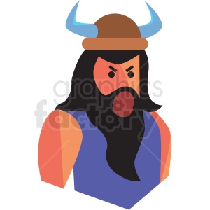 game viking character vector icon clipart