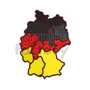 germany map vector clipart