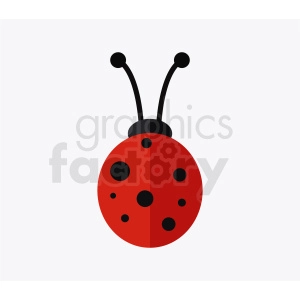 vector lady bug clipart