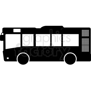 short bus silhouette clipart