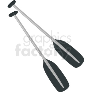 crossed canoe paddle clip art