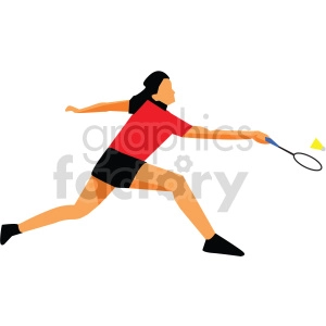 Olympic badminton vector design