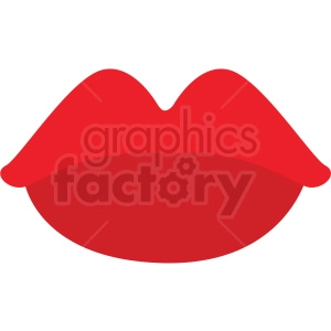 cartoon lips vector clipart