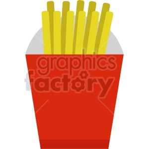 fast food french fries vector