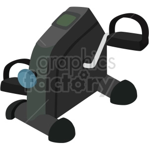 mini bicycle exercise machine vector graphic