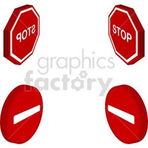 isometric sign vector icon clipart