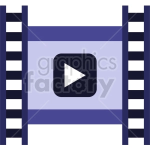 isometric film strip vector icon clipart 5