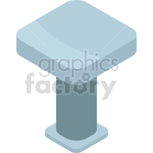 isometric kitchen table vector icon clipart 5