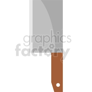 isometric butcher knife vector icon clipart 1