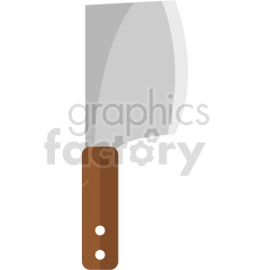 isometric butcher knife vector icon clipart 2