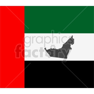 United Arab Emirates flag vector clipart 03